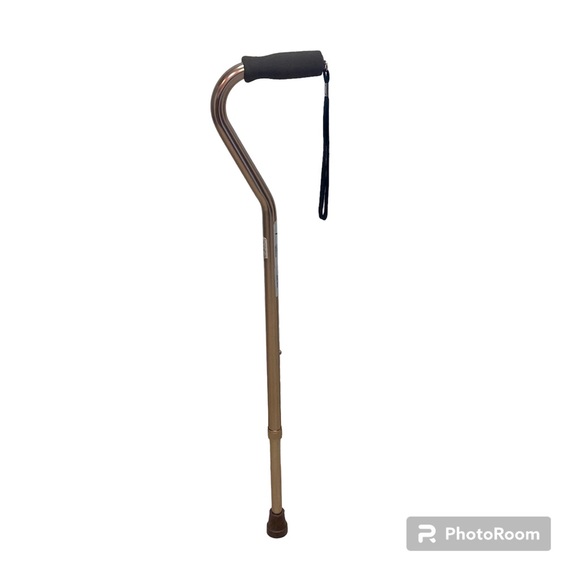 Midline Off Set Handle Bronze Aluminum Adjustable Cane Supports 250Lbs. - Picture 8 of 8